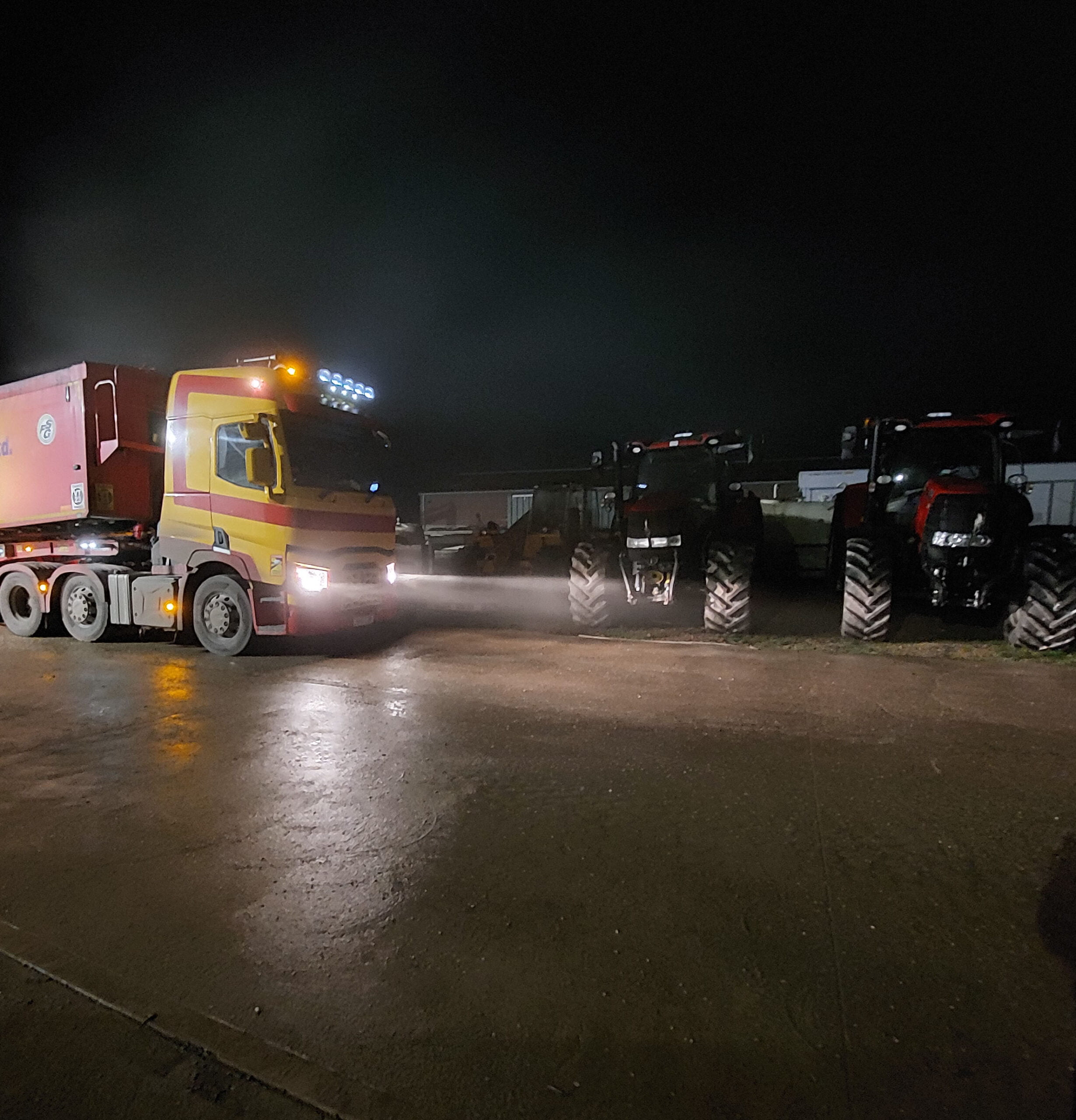 truck at night